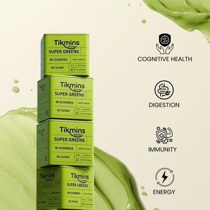 Tikmins Super Greens Multivitamin Gummies